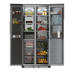 Amerikanischer Kühlschrank Cecotec Bolero CoolMarket SBS 436 SBI Inox E Kapazität von 436 Liter