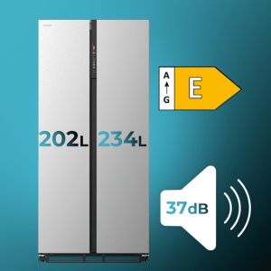 Amerikanischer Kühlschrank Cecotec Bolero CoolMarket SBS 436 SBI Inox E Kapazität von 436 Liter