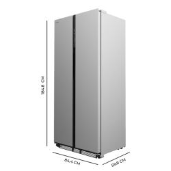 Amerikanischer Kühlschrank Cecotec Bolero CoolMarket SBS 436 SBI Inox E Kapazität von 436 Liter