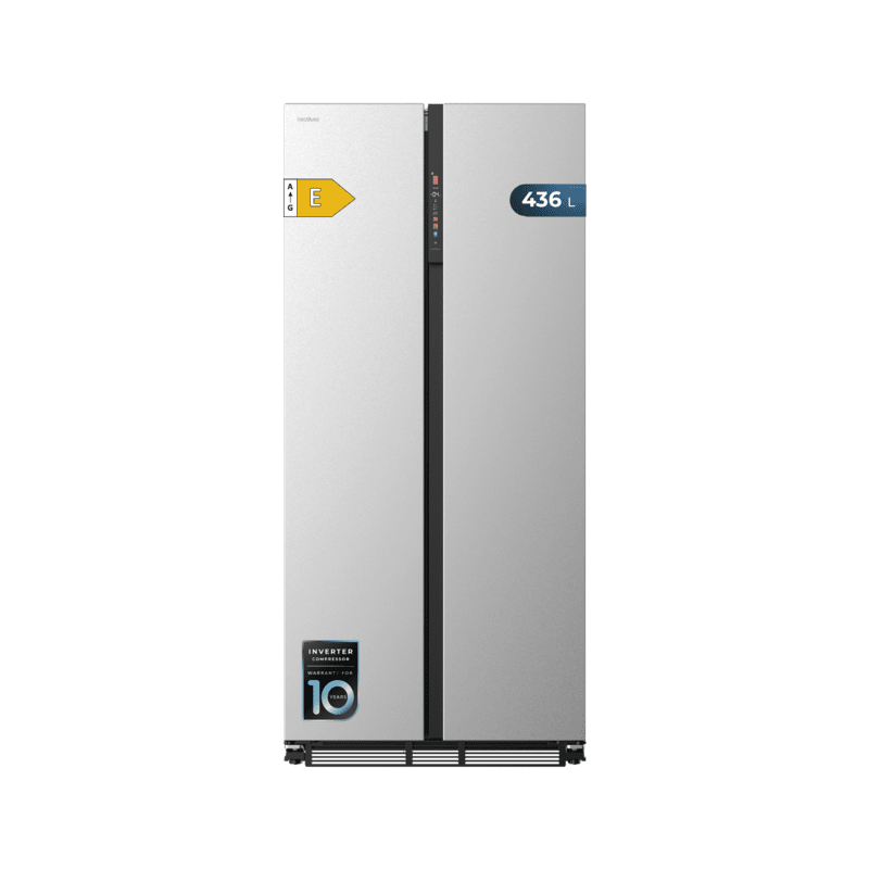 Frigorífico Americano Cecotec Bolero CoolMarket SBS 436 SBI Inox E Capacidad de 436 Litros Frigorífico Americano Cecotec Bolero CoolMarket SBS 436 SBI Inox E Capacidad de 436 Litros