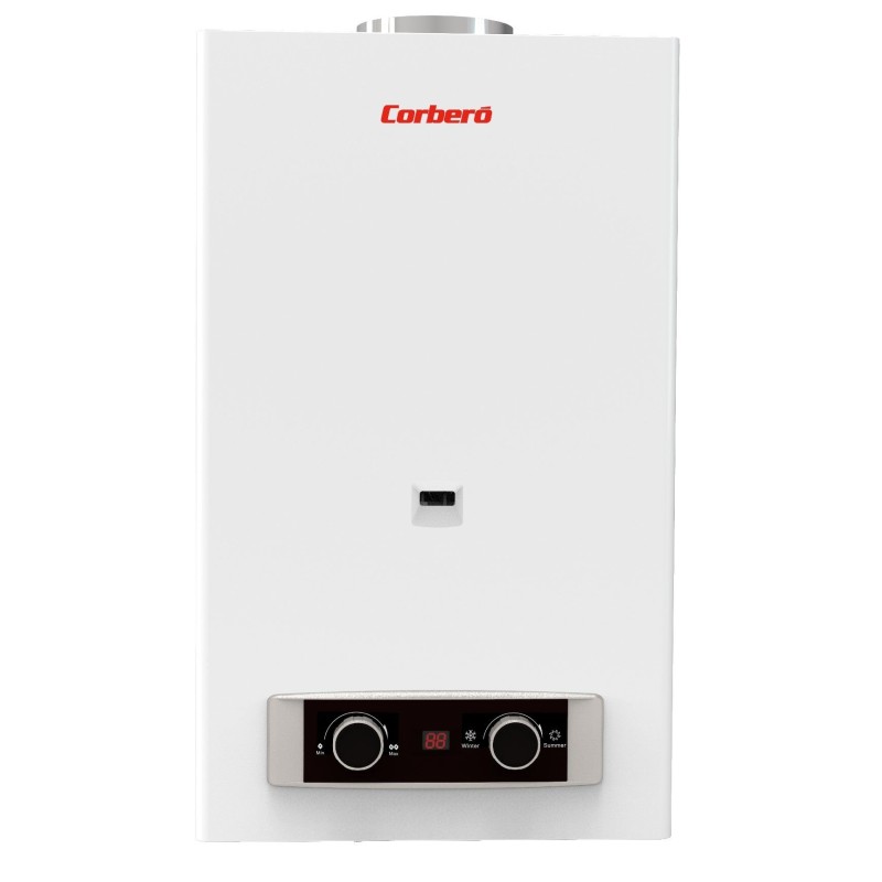 Calentador de Gas Atmosférico Corbero CCATP10GBNOX 10 Litros para Propano/Butano