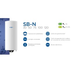 Elektroboiler Nofer SB100N 100 Liter Vertikal und Dreibar