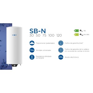 Termo Eléctrico Vertical Triposicional Nofer SB100N 100 Litros