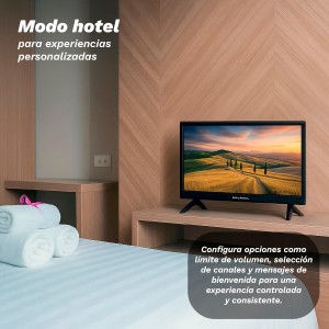 Televisor Grunkel LED24IV2 24" HD Ready con Adaptador a 12V para Camper y Caravanas
