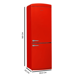 Frigorífico Combi Cecotec Bolero CoolMarket Combi Origin 294+ Red E Capacidad de 294 Litros