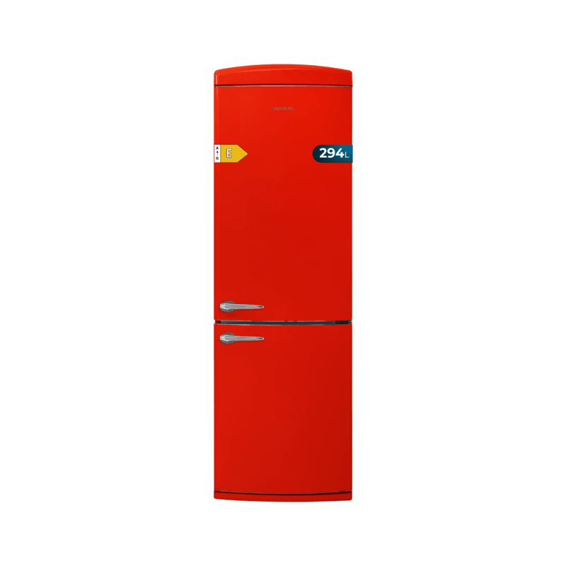Kühlschrank Cecotec Bolero CoolMarket Combi Origin 294+ Red E Kapazität von 294 Liter Kühlschrank Cecotec Bolero CoolMarket Combi Origin 294+ Red E Kapazität von 294 Liter