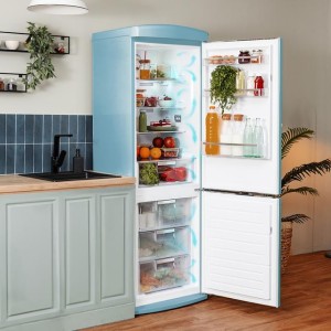 Kühlschrank Combi Cecotec Bolero CoolMarket Combi Origin 294+ Blue E Kapazität von 294 Liter