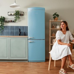 Kühlschrank Combi Cecotec Bolero CoolMarket Combi Origin 294+ Blue E Kapazität von 294 Liter