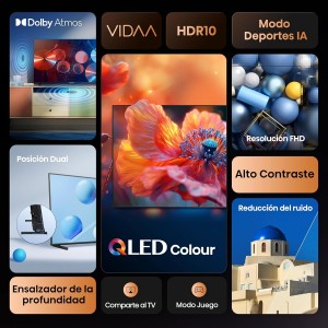 Televisor Hisense 32A5Q 32" QLED Full HD con Smart TV y WiFi