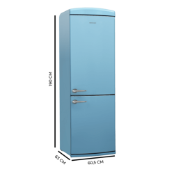 Kühlschrank Combi Cecotec Bolero CoolMarket Combi Origin 294+ Blue E Kapazität von 294 Liter