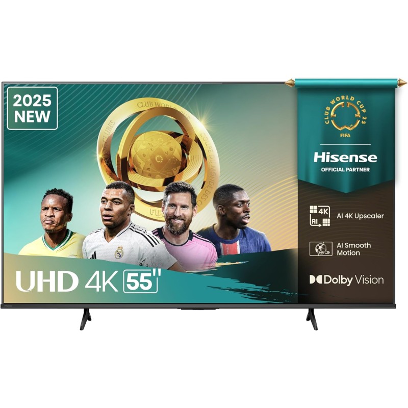 Fernseher Hisense 55A6Q 55" 4K Ultra HD Smart TV und WiFi Fernseher Hisense 55A6Q 55" 4K Ultra HD Smart TV und WiFi
