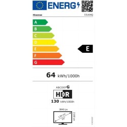 Televisor Hisense 55U6NQ Mini-LED 55" 4K Ultra HD con Smart TV y WiFi