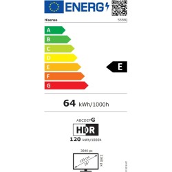 Fernseher Hisense 55E8Q Mini-LED 55" 4K Ultra HD mit Smart-TV und WLAN