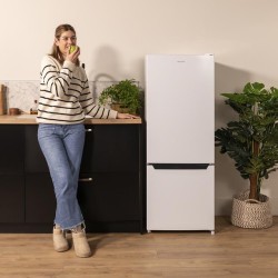 Frigorífico Combi Cecotec Bolero CoolMarket Combi 205 DF White E Capacidad de 205 Litros