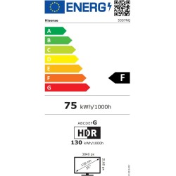 Televisor Hisense 55S7NQ QLED Hi-Matte Display 55" 4K Ultra HD con Smart TV y WiFi