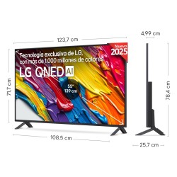 Televisor LG 55QNED82A6B QNED 55" 4K Ultra HD con Smart TV y WiFi