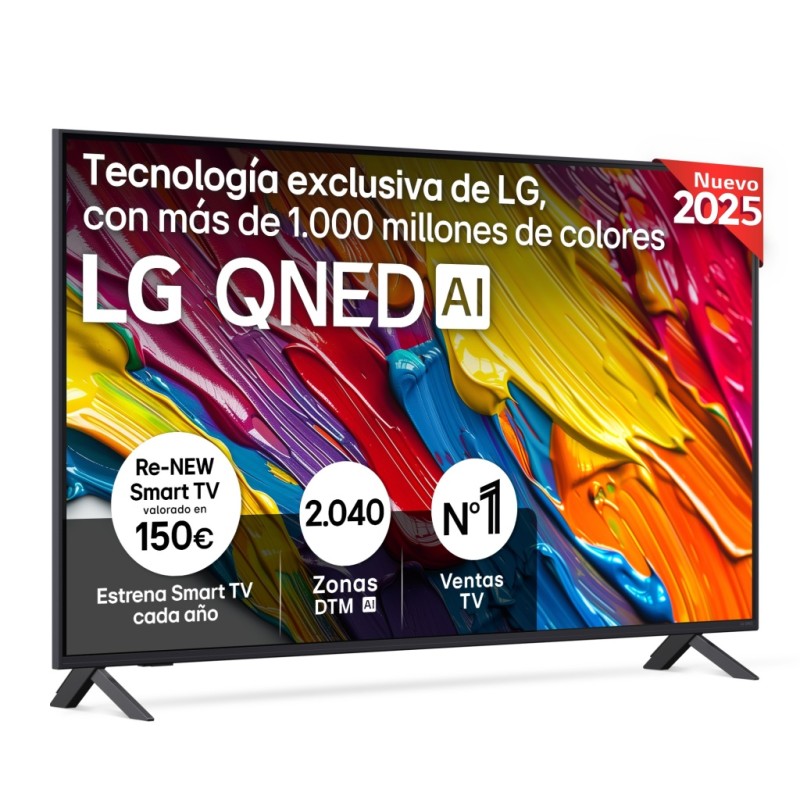 Televisor LG 55QNED82A6B QNED 55" 4K Ultra HD con Smart TV y WiFi