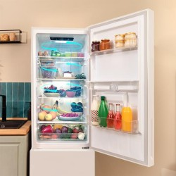 Kühlschrank Combi Cecotec Bolero CoolMarket Combi 250 WD White Glass D Kapazität 250 Liter