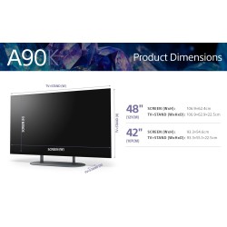 Fernseher BRAVIA XR42A90KAEP OLED 42" 4K Ultra HD mit Smart TV und WiFi
