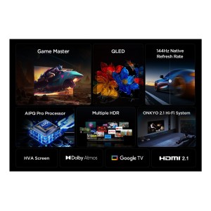 Fernseher TCL 55P8K 55" QLED 4K Ultra HD mit Smart TV und WiFi