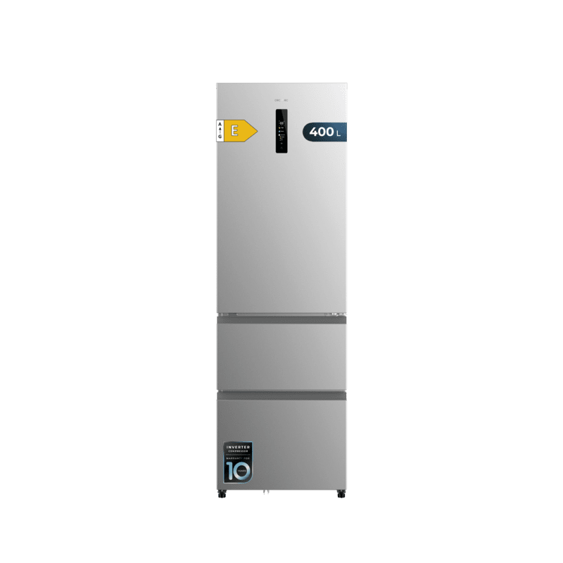 Frigorífico Combi Cecotec Bolero CoolMarket Combi FD 400 Inox E Capacidad de 400 Litros Frigorífico Combi Cecotec Bolero CoolMarket Combi FD 400 Inox E Capacidad de 400 Litros