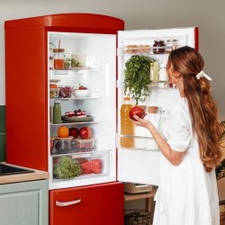 Kühlschrank Combi Cecotec Bolero CoolMarket Combi Origin 231 NF Red E Kapazität von 231 Liter