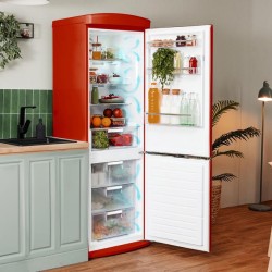 Kühlschrank Combi Cecotec Bolero CoolMarket Combi Origin 231 NF Red E Kapazität von 231 Liter