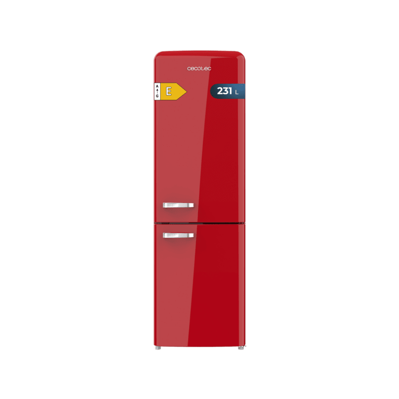 Kühlschrank Combi Cecotec Bolero CoolMarket Combi Origin 231 NF Red E Kapazität von 231 Liter