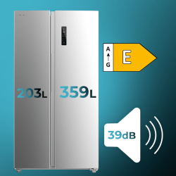 Frigorífico Americano Cecotec Bolero CoolMarket SBS 562 Inox E Capacidad de 562 Litros
