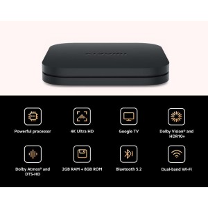 Xiaomi TV Box S (2nd Gen) 4K Ultra HD Streaming Media Player