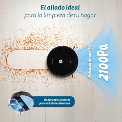 Robot Aspirador Grunkel I-DANCEREASY 2 en 1 con Navegacion Libre y WiFi