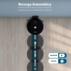 Robot Aspirador Grunkel I-DANCEREASY 2 en 1 con Navegacion Libre y WiFi