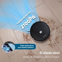 Saugroboter Grunkel I-DANCERGYRO Roboter Staubsauger  2 in 1 mit Gyroscopic Navigation und WiFi