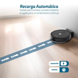 Saugroboter Grunkel I-DANCERGYRO Roboter Staubsauger  2 in 1 mit Gyroscopic Navigation und WiFi