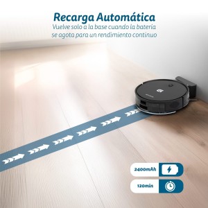 Saugroboter Grunkel I-DANCERGYRO Roboter Staubsauger  2 in 1 mit Gyroscopic Navigation und WiFi