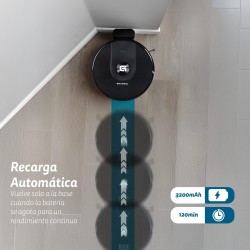 Saugroboter Grunkel I-DANCERTURBOLASER 2 in 1 mit Laser-Navigation und WiFi