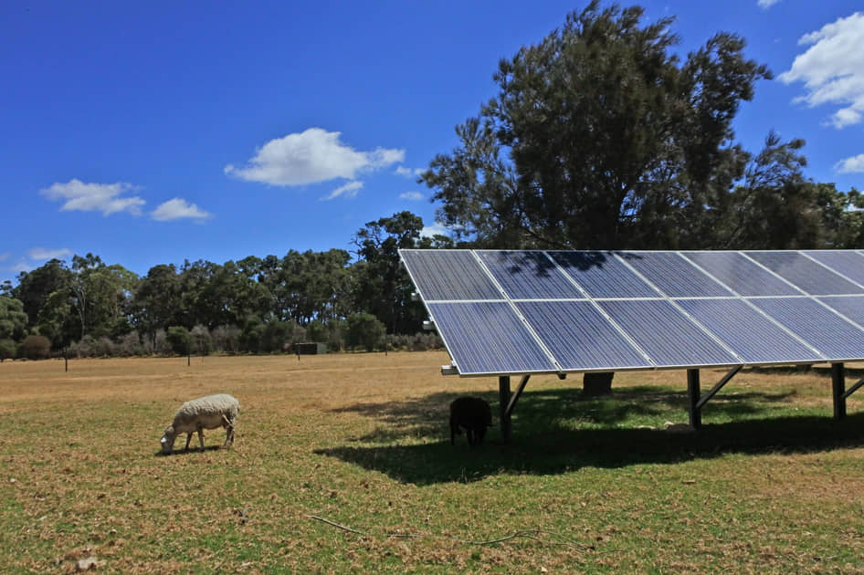 Ländliche Solarmodule